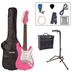 Encore 3/4 Size Electric Guitar Pack ~ Pink - Picture 1 of 1