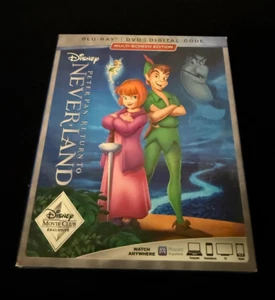 Peter Pan: Return to Neverland Blu-ray / DVD/ Digital w/ slipcover New, Sealed! - Imagen 1 de 2
