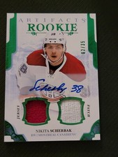 2017-18 UPPER DECK ARTIFACTS NIKITA SCHERBAK #172 #ed 2/35 ROOKIE AUTO PATCH RC