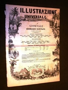 Ebdomadario Illustrato 4 fogli Illustrazione Universale 1864 Sonzogno £ 1 N° 13 - Picture 1 of 1