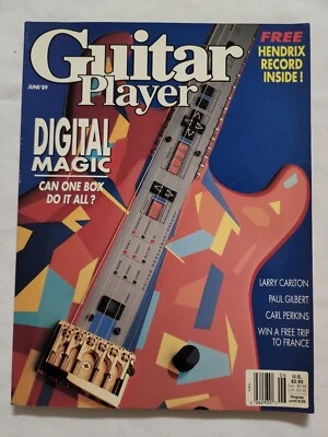 1989 June GUITAR PLAYER Hendrix Record Inside Digital Magic  (MH207) - Image 1 of 4