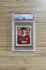 Steven Gerrard Merlin Premier League 1999 Update True Rookie Sticker RC PSA 6
