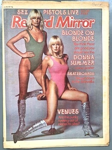1977 ZINE BLONDE ON BLONDE Nina Carter SEX PISTOLS SWEDEN DONNA SUMMER POSTER - Imagen 1 de 5