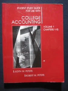 Student Study Guide For Use With College Accounting Vol 1 Chapters 1-15 [1989] - Picture 1 of 9