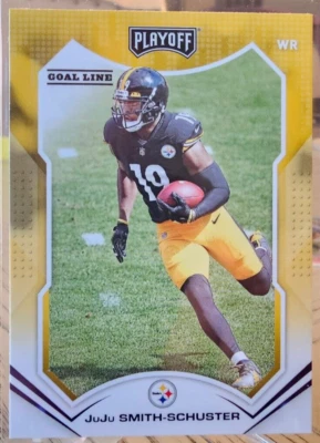 2021 Panini Playoff Goal Line Parallel JuJu Smith-Schuster #45 - Image 1 of 2