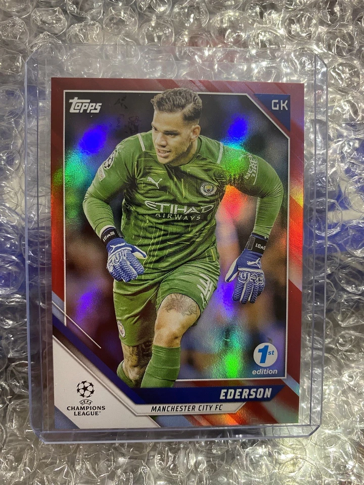 2021-22 Topps UEFA Champions League 1st Edition Ederson Manchester City FC 1/5 - Image 1 of 2