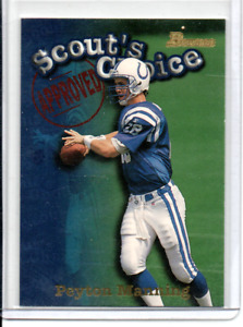 1998 Bowman Scouts Choice Peyton Manning RC #SC1 Colts HOF