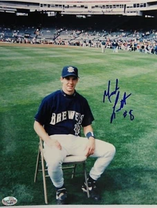 Mark Loretta Brewers Padres Astros Signed 8x10 Autographed MLB Photo 17H - Picture 1 of 2