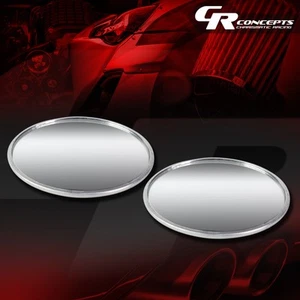 PAIR OF UNIVERSAL ROUND STYLE STICK-ON WIDE ANGLE REAR VIEW BLIND SPOT MIRROR - Bild 1 von 4