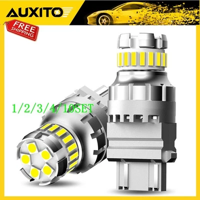 3157 LED Retroceso 3057 Luz 6500K Bombilla Blanco Brillante Plug Play 1~10 Juego Foto 1 de 4