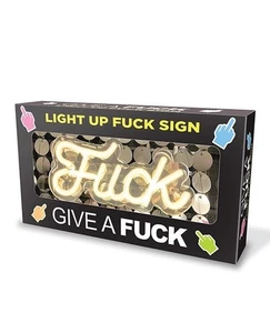 F*ck Neon LED Light Up Sign Wall Decor USB Powered Funny Gag Gift Room Party - Picture 1 of 2
