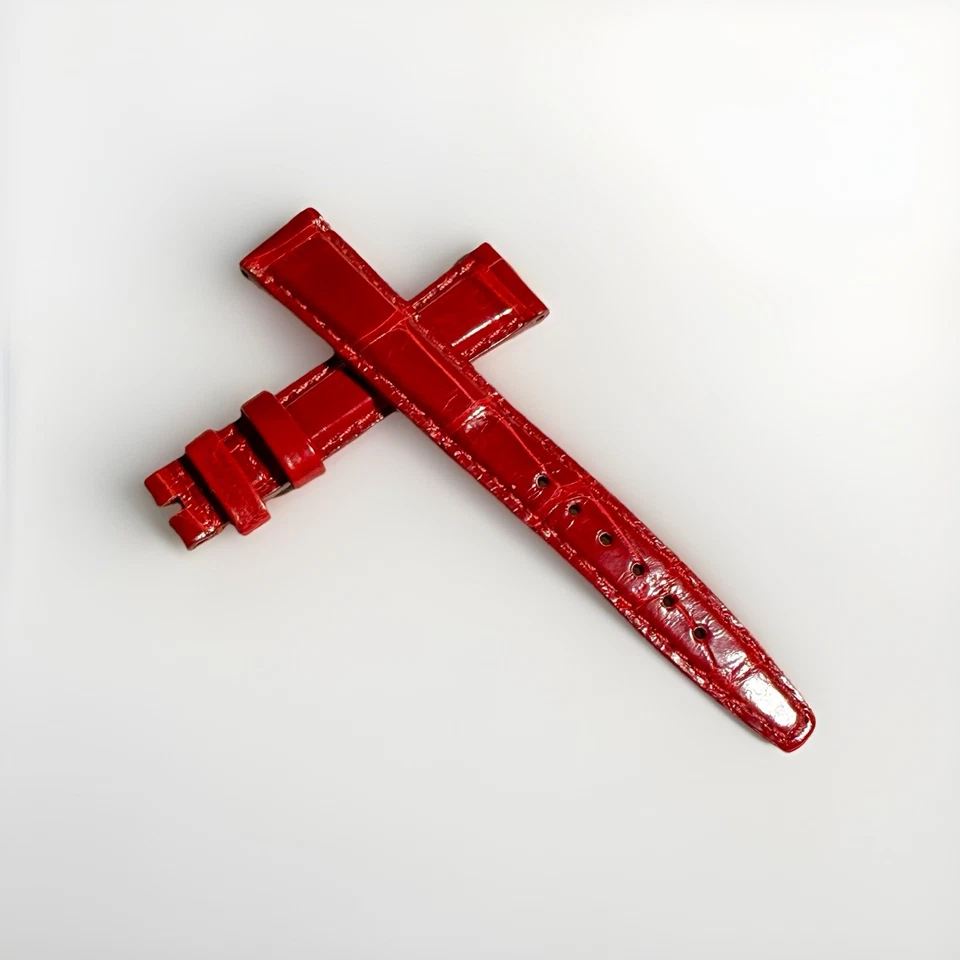 Authentic New Corum 15mm x 12mm Red Alligator Watch Strap Band OEM - Image 1 of 3