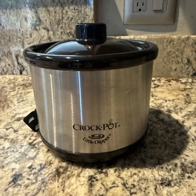 Little Dipper Crockpot Сталь И Черная Отделка - Никогда не Использовались  - Изображение 1 из 4