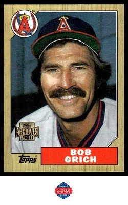 2001 Topps Archives #172 Bob Grich - Image 1 of 2