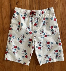 Nuevo Pantalones Cortos de Natación Comida Chatarra DisneyYouth Mickey Mouse Palmeras-Grandes - Imagen 1 de 4