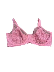 HSIA Women Pink Full Coverage Underwire Bra  Size 34G - Picture 1 of 4