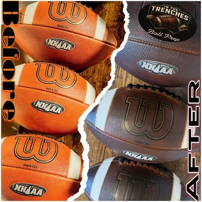 Leather Football Game Prep Service - Image 1 of 4