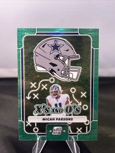 2024 Contenders Optic Micah Parsons X's and O's Green Pulsar Prizm /30 - Bild 1 von 2