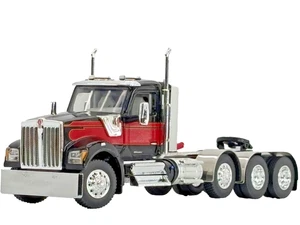 1/64 DCP BLACK/RED KENWORTH W990 TRI AXLE - Picture 1 of 5