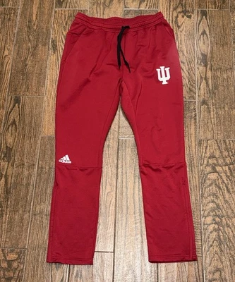 Indiana Hoosiers Hombres Adidas Climawarm Pantalones de Sudadera Cónicos Pantalones Talla. XL Foto 1 de 3