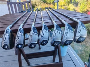 cleveland launcher hb turbo irons, 5-PW, graphite shafts, right handed - Picture 1 of 12