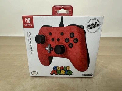 PowerA Wired Controller Plus Super Mario Nintendo Switch Red Limited Edition NEW - Image 1 of 4