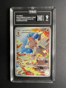 Lycanroc 166 TAG 9 2025 Pokémon JTG EN Illustration Rare - Picture 1 of 1