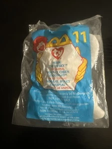 Ty Beanie Baby Teenie Beanie McDonald’s No.11 Nook The Husky Dog PE Pellets 1999 - Picture 1 of 14