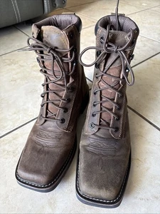 Justin Original Botas de Trabajo Polea 8 Pulgadas Eléctricas Punta Suave Trabajo Hombres Marrón - Imagen 1 de 7