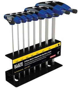 Klein Tools JTH98M Journeyman™ T-Handle Set, Metric, 9-Inch, 8-Piece w/ Stand - Picture 1 of 2