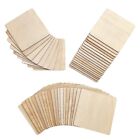 50 Pieces Unfinished Square Wood Slices Blank 4 x 4 In,for Coasters,3937