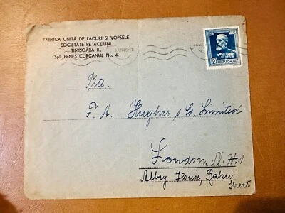 Rumania Segunda Guerra Mundial 1940 cubierta a Londres Foto 1 de 3