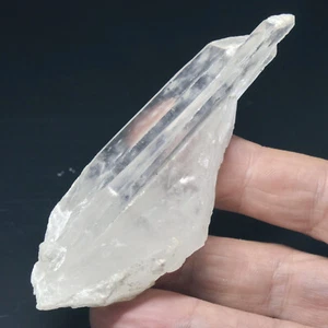 Klarer Lemuria Quarz Kristall verheilt mit Nachwuchs 92mm Pakistan Himalaya 2401 - Bild 1 von 15