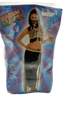 Bailarina harén gitana bailarina del vientre disfraz de Halloween adulto mujer se adapta hasta 14/16 Foto 1 de 4