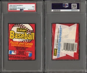 1988 Leaf Baseball Wax Pack Cal Ripken Jr. DK On Back PSA 7 NM 85444416 - Picture 1 of 3