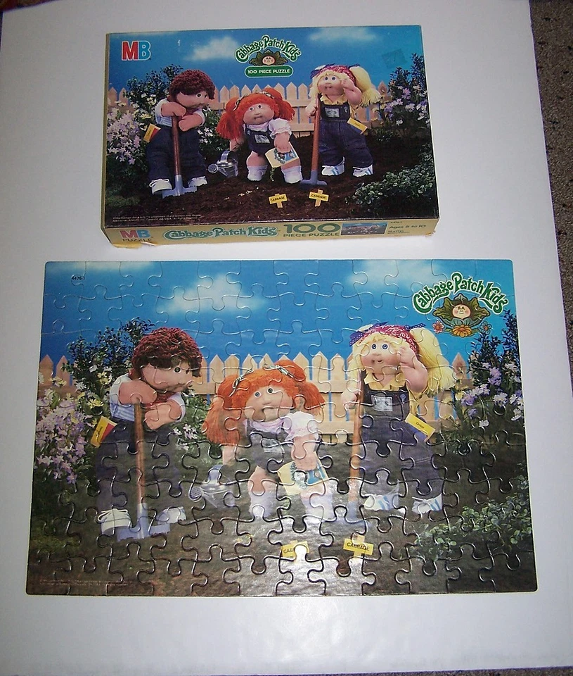 1984 Milton Bradley Cabbage Patch Kids 100 Pcs Puzzle Gardening Fun #4476-1 - Image 1 of 1