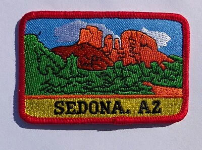 Sedona Arizona Iron On Souvenir Travel Patch Road Trip Hiking Motorcycle Biker