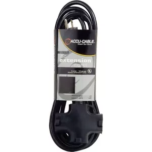 Cable de extensión Accu-Cable Edison 12 AWG con extremo triple, 50 pies - Imagen 1 de 1