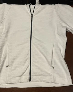 NIKE GOLF Women's Size Medium White Therma-Fit Tour Performance Full-Zip Jacket - Picture 1 of 15