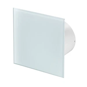 Ventilatore Estrattore Bianco Vetro Frontale 100mm/4", Cavo Tirare, Timer o Umidità - Foto 1 di 3