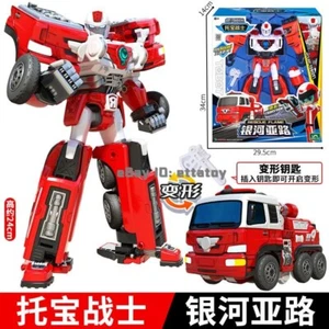 Tobot V Galaxy Detectives 9.5" Rescate Flame Figura Transformar Vehículo Robot Coche - Imagen 1 de 10
