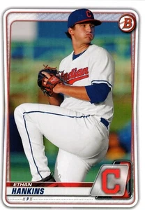 Ethan Hankins Cleveland Indians 2020 Bowman Draft Card - Picture 1 of 2