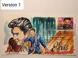 Elvis Presley, First Day Cover, Wild Horse Cachets, The King, Version 1, 1993 - Picture 1 of 2