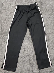 The Children's Place Girls Black Track Pants Pink Stripe Size M 7/8 - Picture 1 of 5