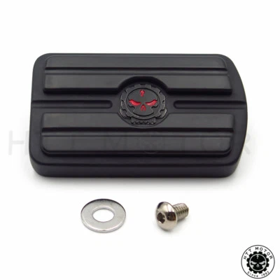 Brake Pedal Skull Black For Harley Davidson Tour Glides / Road Glide 1980-2017 - Image 1 of 4