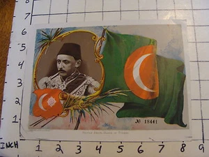 Original Vintage Karte 1800er NY Blockflöte Souvenir: SULTAN ABDUL-HAMID Türkei - Bild 1 von 2