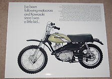 1975 KAWASAKI MC1M VINTAGE MOTORCYCLE POSTER 36x48 BIG