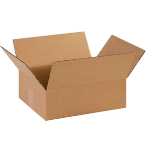 14 X 11 X 4 1/2 Corrugated Cardboard Boxes, Flat 14"L X 11"W X 4.5"H, Pack of 25 - Picture 1 of 1