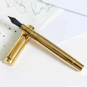 Conklin Duragraph Metal Fountain Pen OMNIFLEX NIB in Gold CK72006 - Picture 1 of 6