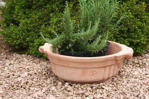 terracotta Tontopf Terrakotta pflanztopf Balkonkasten Schale ca 34 x 41 cm d. - Bild 1 von 7